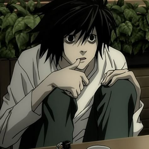 L Ryuzaki, L Deathnote, L Icon, Gasai Yuno, L Anime, L Lawliet, Light Yagami, Emo Boy, Anime Men