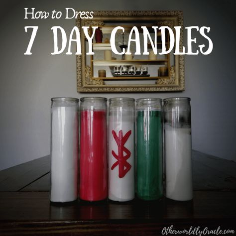 7 Day Candles: How to Dress Glass Jar Candles for Spells Candle Making For Beginners, Candle Color Meanings, Candle Magic Spells, Witchcraft Candles, Saint Candles, Easy Love Spells, Candle Reading, Candle Dressing, Pipe Wrench