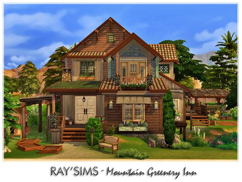 Sims 4 Jungle Adventure, No Cc Sims, Mod For Sims 4, Sims 4 House, Jungle Bedroom, The Sims 4 Lots, Jungle Adventure, Sims 4 Build, Cc Sims