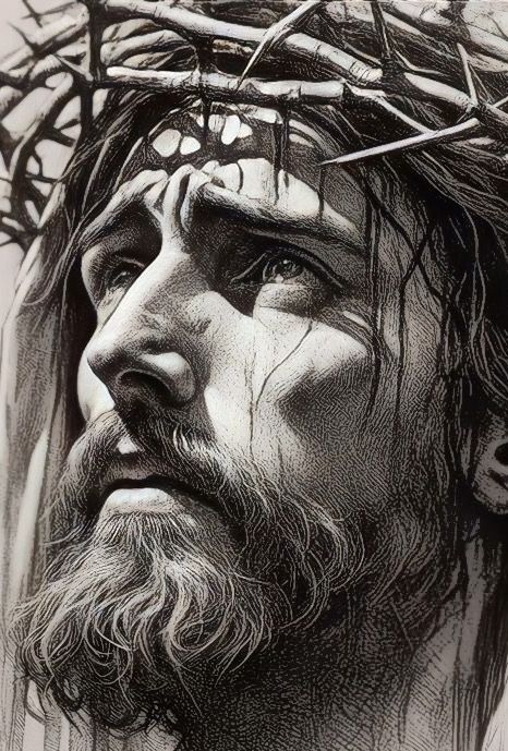 Catholic Art Jesus, Jesus Sketch, Jesus Christ Face, Jesus Tattoo Design, Jesus Christ Portrait, Jesus Christ Statue, Christian Drawings, Christ Tattoo, Street Tattoo