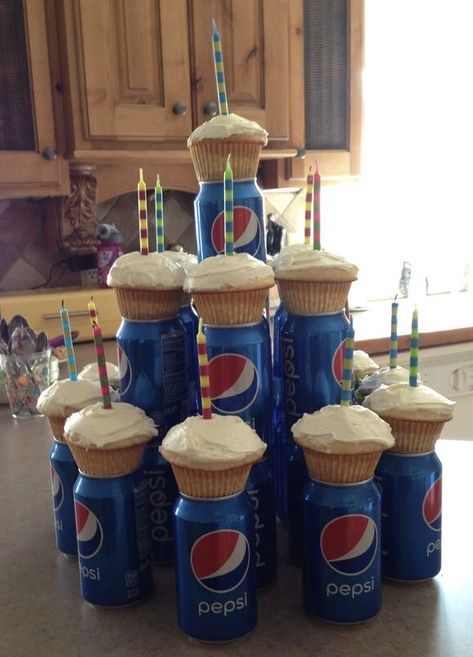 ♥ Pepsi Cake, Realistic Cakes, Wake Ideas, Pepsi Cola, Dream Cake, Dr Pepper, Grooms Cake, Cakes For Boys, 60th Birthday