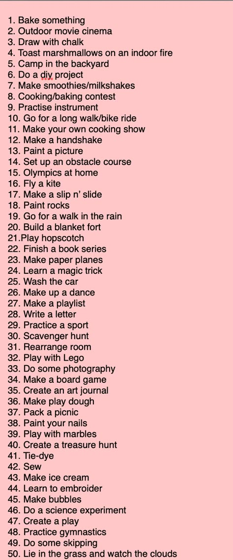 50 things to do when you're bored Things To Do Instead Of Boredom Eating, Things To Do When Bored 2 People, Things To Do When Bored At Home By Yourself, Things To Do With Cousins At Home, Im Bored Quotes, Things To Do When You're Bored, What Vibes Do I Give Off, Girly Things To Do, Things To Do When You Are Bored