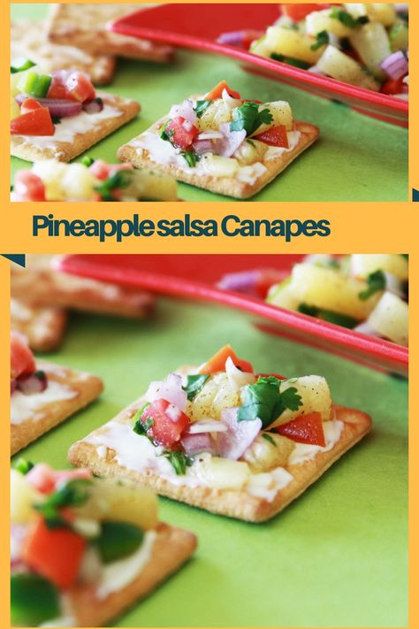 Veg Appetizers, Canapes Recipes, Whats Cooking, Healthy School Snacks, Veg Snacks, Pani Puri, Pineapple Salsa, Vegetarian Snacks Recipes, Vegetarian Snacks