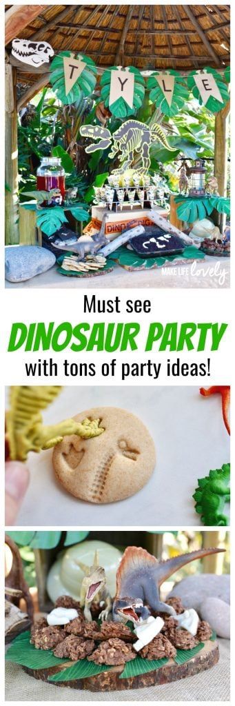 Jurassic World Party, Jurassic Park Party, Jurassic Park Birthday, Dinosaur Party Ideas, Dinosaur Party Decorations, Party Dinosaur, Park Party, Dinosaur Themed Birthday Party, Park Birthday