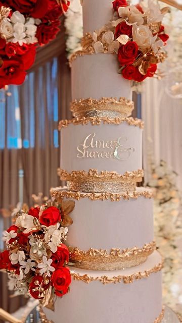 Cup Caker on Instagram: "Amar & Shareen.. Ma Sha Allah what a blessing to have ever met them and be able to do their Wedding Cake. Always in my duas and pray Allah SWT showers His Blessings upon you always. Ameen.. Set up @thewhiteabbey Photographhy & videography @hassanphotography_uk @g6mediauk @rez_khan1 @ssc_media piano @grandkeysbyrosh #reels #reelsinstagram #réel #reelkarofeelkaro #reelinstagram #reelviral #reelsinsta #cakedesign #cakecakecake #cakelover #cakeartist #weddingcake #weddingflo Rose Cake Wedding, Wedding Cakes Pakistani, Indian Wedding Cake, Asian Wedding Cake, Bengali Wedding Cake, Desi Wedding Cake, Mehndi Cake Ideas Pakistani, Henna Wedding Cake, Somali Wedding