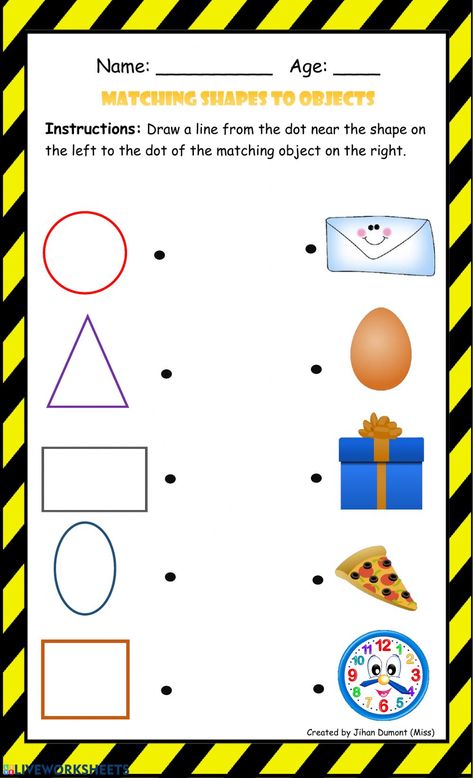 Shapes Matching, Shape Worksheets For Preschool, Shapes Worksheet Kindergarten, Shape Activities Preschool, Matching Worksheets, Kids Worksheets Preschool, Preschool Math Worksheets, Alphabet Worksheets Preschool, Preschool Activities Toddler