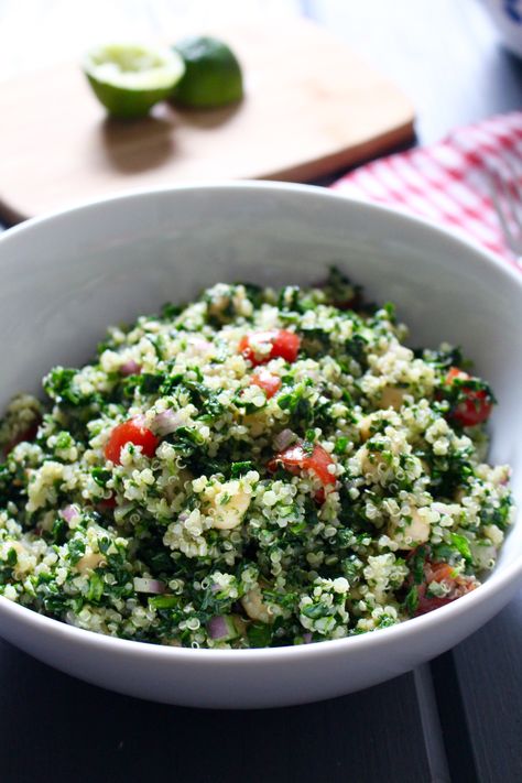 Cilantro Lime Quinoa and Chickpea Salad | Frugal Nutrition #vegan #salad Ground Pork Stir Fry, Cilantro Quinoa, Lime Quinoa Salad, Spinach Vegan, Cassava Flour Tortillas, Cilantro Lime Quinoa, Salad With Chickpeas, Cilantro Salad, Lime Quinoa