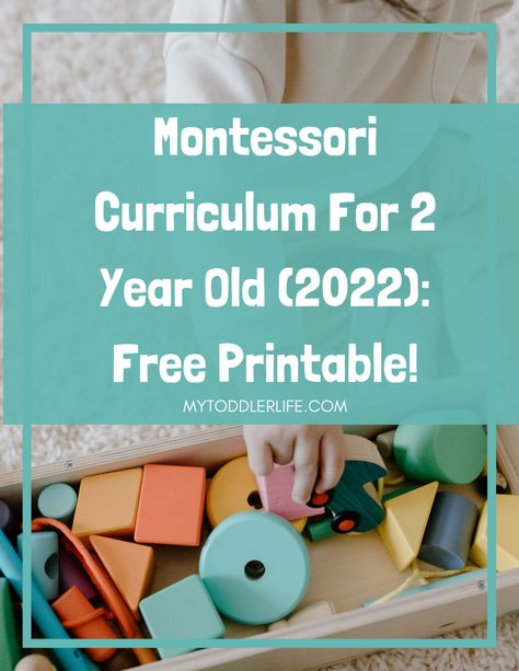 Montessori Curriculum For 2 Year Old (2022): Free Printable! | Printable Planner by  Rosa Ward Curriculum For Toddlers, 2023 Free Printable, Montessori Lesson Plans, Two Years Old Activities, Montessori Curriculum, Daycare Curriculum, Curriculum Lesson Plans, Toddler Lessons, Toddler Curriculum