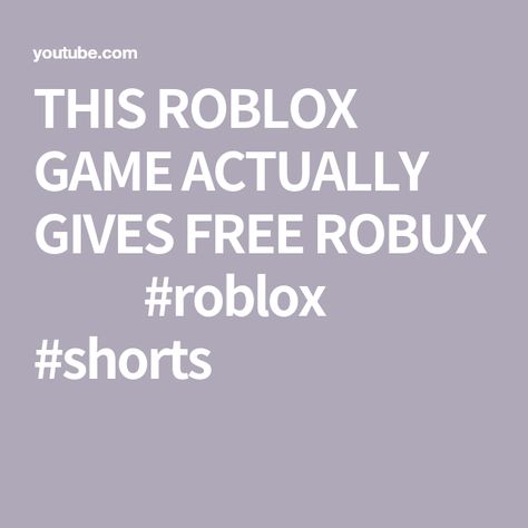 THIS ROBLOX GAME ACTUALLY GIVES FREE ROBUX 🤑🎲 #roblox #shorts How To Get Free Robux 2024, Roblox Shorts, Free Promo Codes, Free Robux, Roblox Game, Roblox Gifts, Free Stuff, Promo Codes, Help Me