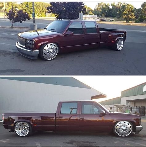 #c1500nonsense #8898nonsense #8898bodystyle #8898chevytrucks #8898fullsize #gmc #c3500 #c3500dually #c3500crewcabdually #bagged #semiwheels Chevy 3500 Dually, Obs Dually, Obs Silverado, Dulley Trucks, Gmc Dually, Chevy Dually, Low Trucks, Obs Chevy, Chevy 4x4