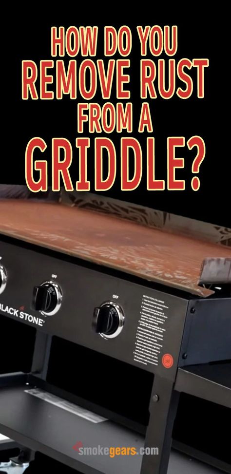 Outdoor Griddle Recipes, Griddle Cooking Recipes, Stainless Steel Griddle, Blackstone Grill, Cast Iron Cleaning, Flat Top Griddle, Remove Rust, Flat Top Grill, Griddle Recipes