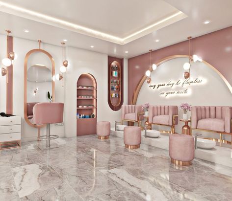 spa/hair salon/manicure/skincare salon Ideas Decoracion Salon, Boutique Shop Interior, Nail Salon Interior Design, Beauty Salon Interior Design, Nail Salon Furniture, Nail Salon Interior, Beauty Room Salon, Spa Room Decor, Spa Interior Design