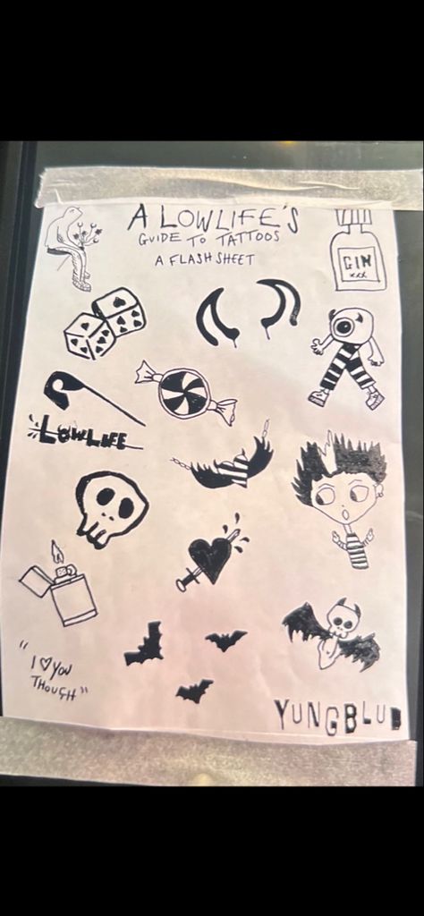 Yungblud Heart Tattoo, Yungblud Lowlife Drawings, Yungblud Tattoo Ideas Lyrics, Yungblud Inspired Tattoos, Yungblud Drawing, Grunge And Dark Academia, Yungblud Lowlife, May Tattoos, Yungblud Tattoo