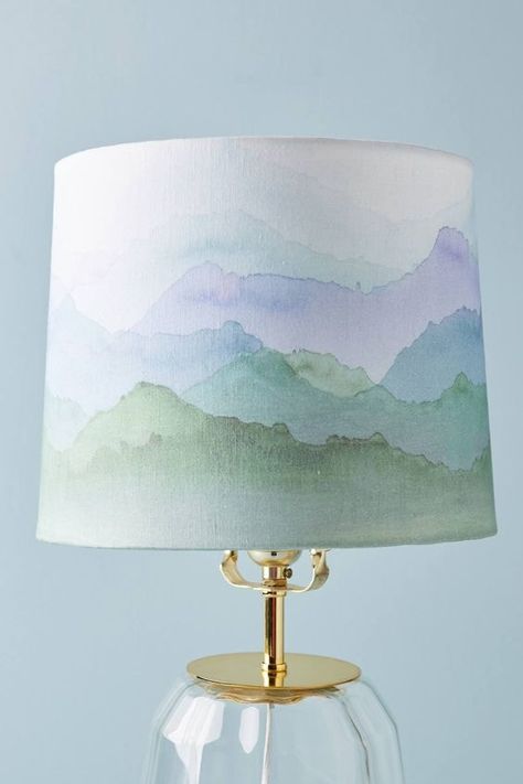 How to Paint a Lampshade - Rhythm of ... Lampshades Ideas, Dollar Tree Organization, Painting Lamp Shades, Trendy Diy, Metal Lamp Shade, European Home Decor, Painting Lamps, Lampe Decoration, Diy Lamp Shade