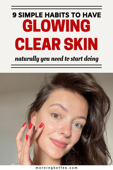 How to radieate skin complexion and have glowing skin naturally with these suprising simple thing that you can do in your daily life. These are 8 Simple surprising thins to radiate skin… Glowing Skin Naturally, Skin Script, Clear Skin Naturally, Improve Skin Complexion, Skin Supplements, Prime Skin, Simple Habits, Clear Glowing Skin, Natural Glowing Skin