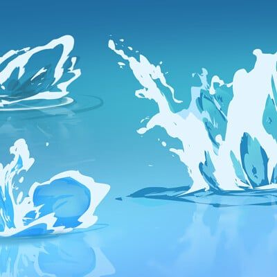 ArtStation - Water study, Slava Lightsoul Water Rendering, Fabric Studies, Water Explosion, Graphic Narrative, Anime Effects, Water Reference, Stylized Water, Animated Water, Water Animation