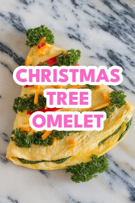 A photo of a  Christmas Tree Omelet a Christmas Breakfast recipes Xmas Ham, Best Christmas Breakfast, Christmas Breakfast Recipes, Elf 2023, Christmas Brunch Menu, Breakfast Spread, Christmas Breakfast Recipe, Holiday Morning, Cozy Mornings