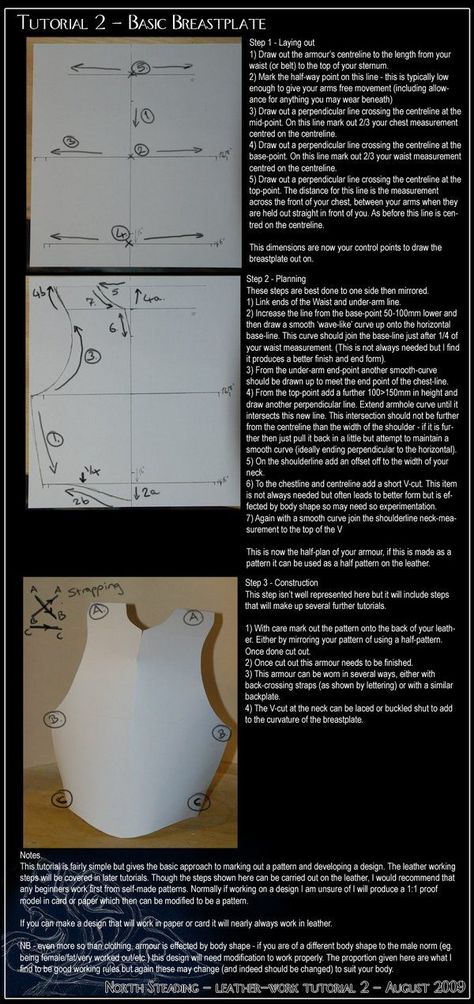 Tutorial 03 - Patterning by North-Steading.deviantart.com on @deviantART Female Breastplate Pattern, Foam Armor Pattern, Cosplay Armor Pattern, Free Cosplay Patterns, Leather Armor Pattern, Armour Pattern, Making Armor, Armor Making, Larp Diy