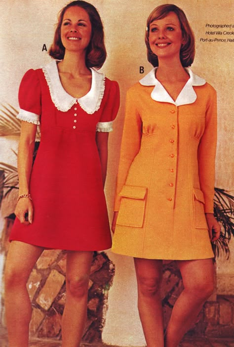 70s Pictures, Tis Autumn, 1960 Fashion, 60s 70s Fashion, 1970's Fashion, 60s And 70s Fashion, 70s Inspired Fashion, 70’s Fashion, Yellow Dresses