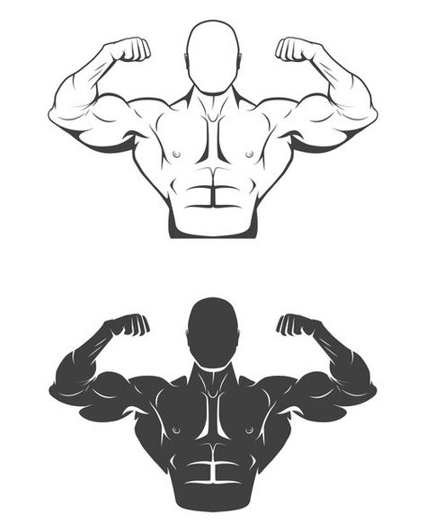 Strong bodybuilder man with perfect abs,... | Premium Vector #Freepik #vector #logo #man #sports #fitness Fancy Monkey, Fitness Drawing, Bodybuilder Man, Bodybuilding Logo, Bicep Tattoo Men, Arm Drawing, Perfect Abs, Motivation Wallpaper, Pop Illustration