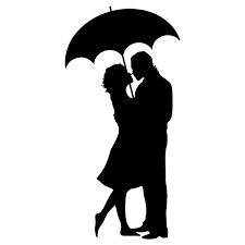 Umbrella Silhouette, Silhouettes Of Couples In Love, Silhoutte Ideas Painting Couple, Couples Under Umbrella, Couple Under Umbrella, Couple Under Umbrella Drawing, Father's Day Drawings, Man And Woman Silhouette, Umbrella Drawing