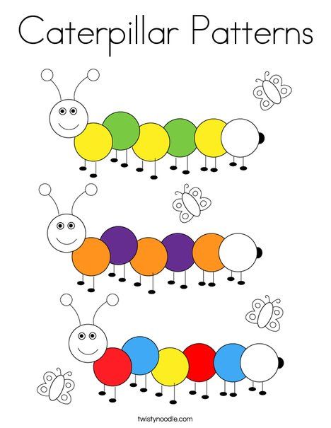 Caterpillar Patterns, Pattern Block Printables, Letter C Activities, Letter C Crafts, Hungry Caterpillar Activities, Preschool Patterns, Summer Preschool Activities, Online Preschool, Ab Patterns