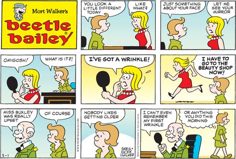 May 1, 2016 | Beetle Bailey Beetle Bailey Comic, Nobody Likes Me, Beetle Bailey, The Beetle, Old Comics, American Comics, Calvin And Hobbes, I Cant Even, May 1