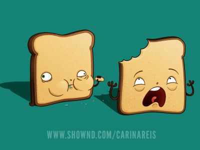 Toast Imagination Illustration, Old Illustration, Blend Tool, Illustration Process, Clothes Embroidery Diy, Goofy Drawing, Brand Character, Food Illustration Art, Cute Food Art