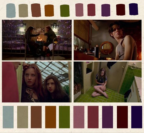 Anger Color Palette, 90s Grunge Color Palette, Early 2000s Color Palette, 2000s Suburbia, Grunge Colour Palette, 2000s Color Palette, Horror Color Palette, Grunge Color Palette, Werewolf Horror