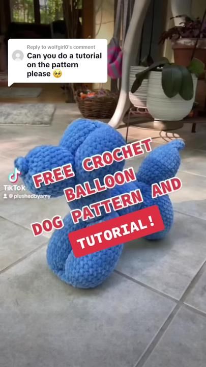 Crochet Balloon, Easy Crochet Animals, Beginner Crochet Tutorial, Quick Crochet Patterns, Crochet Animals Free Patterns, Crochet Design Pattern, Beginner Crochet Projects, Crochet Patterns Free Blanket, Crochet Fashion Patterns