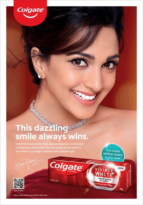 colgate-this-dazzling-smile-always-wins-ad-bombay-times-09-01-2021 Toothpaste Poster Design, Colgate Advertisement, Toothpaste Ads, Oral Care Products, Strong Teeth, Colgate Toothpaste, Dental Aesthetics, Design Campaign, Newspaper Advertisement