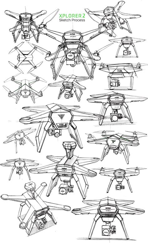 Drone Sketch, Drone Design Sketch, Mechanical 2d Drawings, Mecha Sketch Robots, Industrial Design Drawing Product Sketch, Mechanical Engineering Design Technical Drawings Concept Art, Design Sketch, Animals, Design