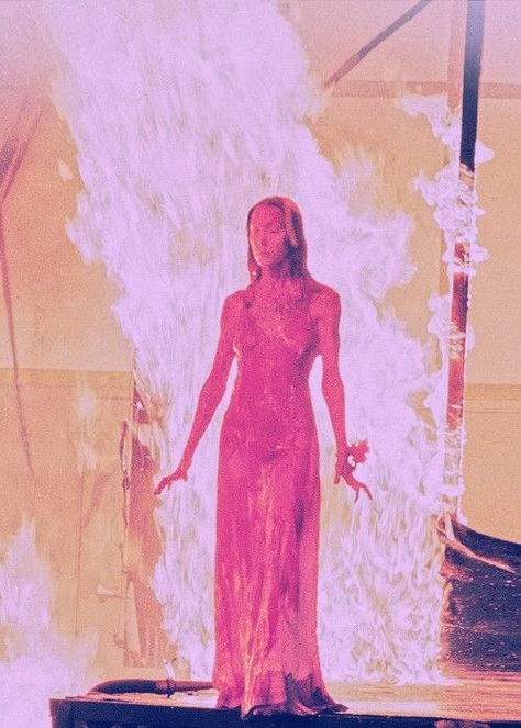 Carrie Film 1976, Carrie Astethic, Carrie Tattoo Stephen King, Carrie Aesthetic 1976, Carrie Prom Scene, Carrie The Movie, Carrie 1976 Aesthetic, Carrie Blood Scene, Carrie Drawing