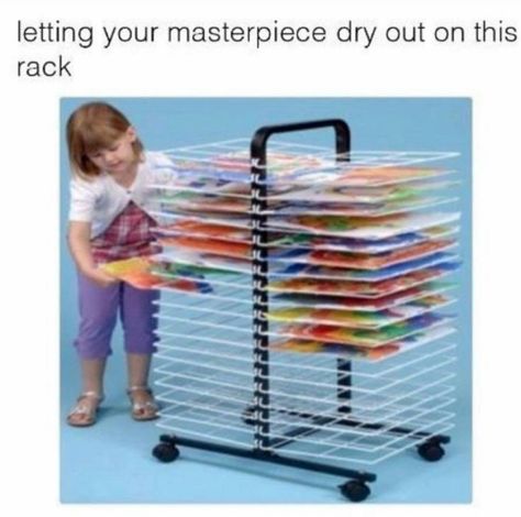 And when you were done with an art project, you would place it ever so gently on the drying rack. | 28 Things That Were In Every '90s Elementary School Classroom Aussie Memes, Nostalgia 2000s, 2000s Baby, Right In The Childhood, 2010s Nostalgia, Childhood Memories 2000, Elementary School Classroom, 2000s Nostalgia, 90s Childhood