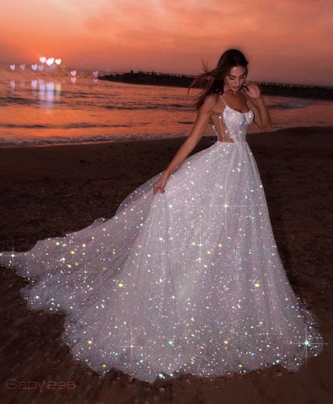 Shimmery Dress, Pretty Wedding Dresses, Wedding Flower Girl Dresses, Dream Wedding Ideas Dresses, Cute Prom Dresses, Long Prom Dresses, Pretty Prom Dresses, Prom Dresses Online, Glitter Dress