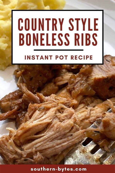 Instant Pot Country Style Pork Rib Recipes, Insta Pot Country Style Ribs Recipe, Country Style Pork Ribs Pressure Cooker, Boneless Pork Ribs Instant Pot Easy, Western Ribs In Instant Pot, Insta Pot Country Style Pork Ribs Recipe, Instapot Country Ribs, Boneless Country Ribs Instant Pot, Frozen Country Style Ribs Instant Pot