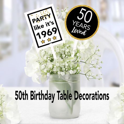 50th Birthday Party Table Decorations, 40th Birthday Table Decorations, 50th Birthday Table Decorations, Diy 60th Birthday, 60th Birthday Ideas For Mom, 60th Birthday Party Decorations, Birthday Party Table Decorations, 60th Birthday Decorations, 40th Birthday Party Decorations