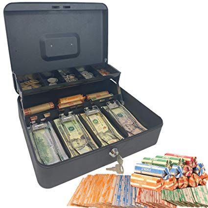 Cash Box Ideas, Money Locker, Cash Stacks, Safe Money, Credit Card Machine, Money Storage, Money Saving Box, Money Bill, Savings Jar