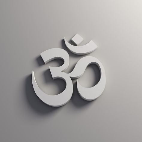 Om symbol in white color 3d render illus... | Premium Photo #Freepik #photo #spiritual #sanskrit #om #hinduism Symbol Wallpaper, Om Symbol Wallpaper, Om Sign, Hindi Movie Song, Chakra Tattoo, Om Tattoo, Photoshop Design Ideas, Om Symbol, Hindi Movie