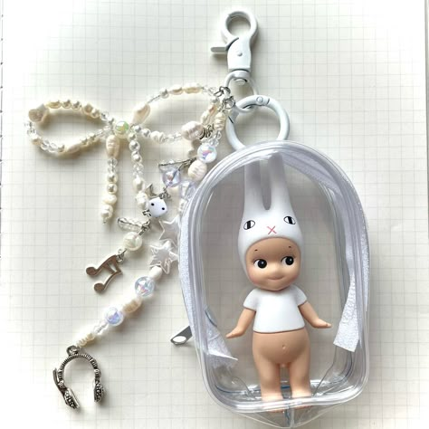 Sonny Angel Holder, Sonny Angel Bag Charm, Sonny Angel Accessories, Sonny Angel Pouch, Angel Accessories, Angel Bag, Y2k Handbag, Sonny Angels, Doll Case