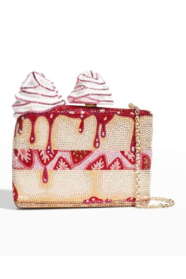 Judith Leiber Couture, Structured Top, Judith Leiber, Brass Chain, Strawberry Shortcake, Clutch Handbag, 4 H, Clutches, Neiman Marcus