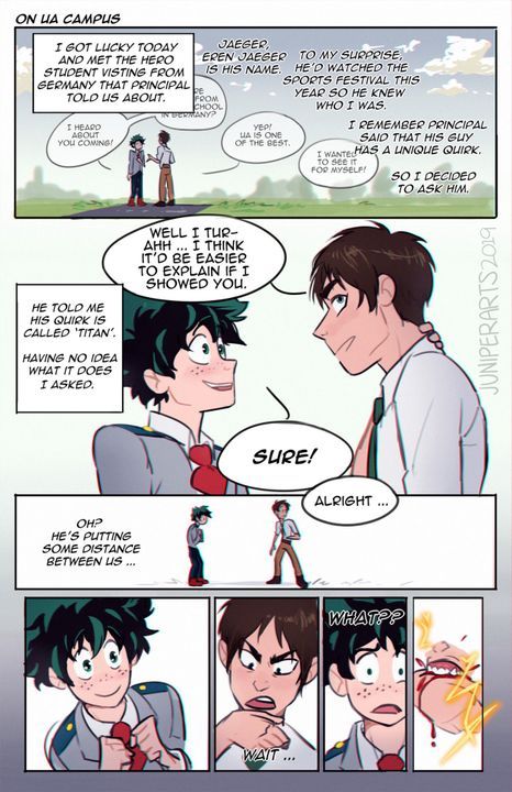 Aot X Mha, Bnha Crossover, Mha Crossover, Attack On Titan Crossover, No One Asked, Titan Manga, My Hero Academia 2, Eren X Mikasa, Attack On Titan Funny