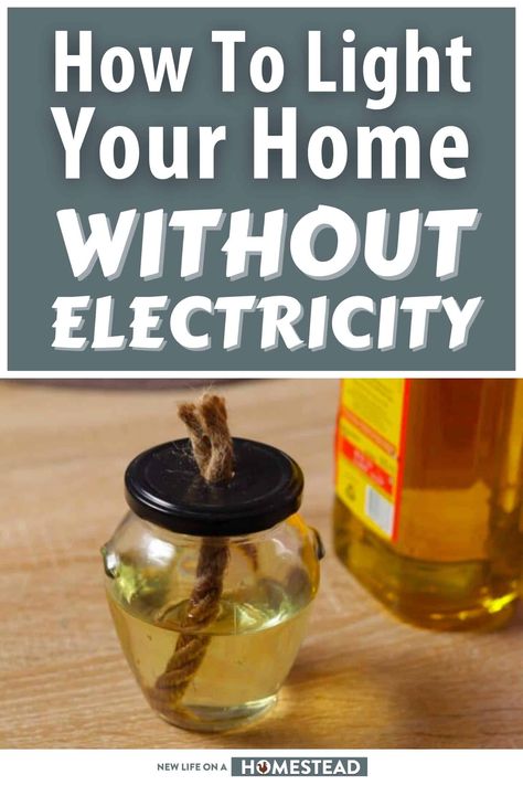 Diy Home Stead, Homestead Hacks Diy, Diy Prepping Projects, Living With No Electricity, Off Grid Lighting Ideas, Off Grid Lighting, Off Grid Survival Projects, Survival Tips And Tricks, Home Prepping