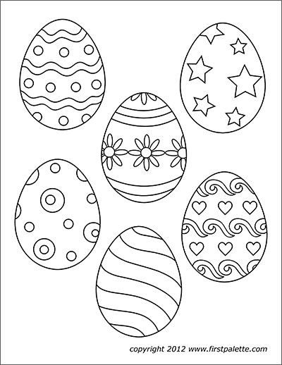 Easter Egg Printable, Easter Egg Template, Free Easter Coloring Pages, Easter Egg Coloring, Egg Coloring Page, Rose Cupcake, Egg Coloring, Easter Egg Coloring Pages, Easter Crafts For Toddlers