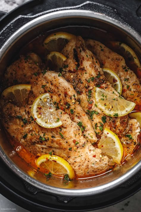 Paleo Chicken Breast Recipes, Chicken Breast Recipes Instant Pot, Chicken Breast Instant Pot Recipes, Lemon Garlic Chicken Breast, Paleo Chicken Breast, Garlic Chicken Breast Recipes, Slow Cooker Chicken Thighs, Recipes Instant Pot, Butter Salmon