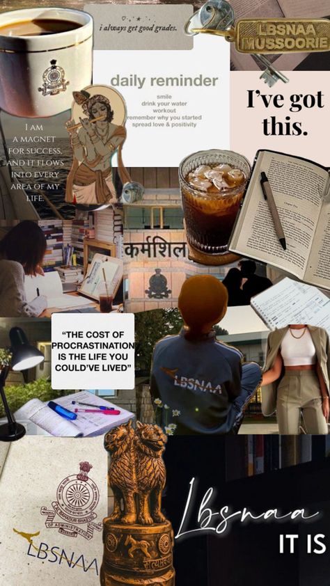 UPSC CSE IAS LBSNAA Mussoorie Motivation Vision board Lbsnaa Mussoorie, 30 Things To Do Before 30, Motivation Vision Board, Ias Upsc Wallpapers, Vision Board Themes, Vision Board Success, School Art Activities, Vision Board Examples, How To Pass Exams