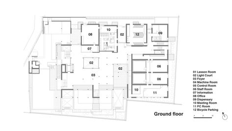 Gallery - Tohogakuen School of Music / Nikken Sekkei - 19 Music School Plan, School Layout, House Tokyo, School Building Design, Staff Room, Campus Style, School Plan, Dance School, Education Architecture