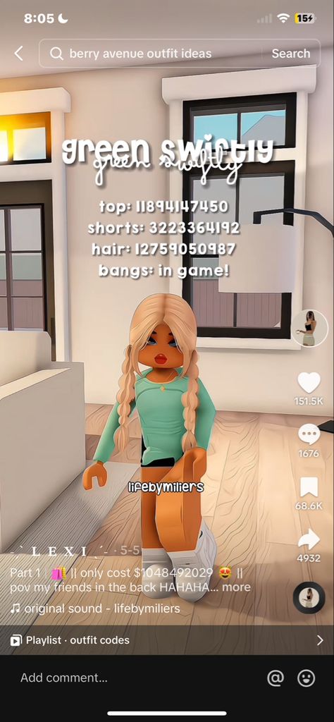 Swiftly Outfit, Brown Hair Roblox, Blocksburg Outfit Codes￼, Preppy Decal, Code Clothing, Pic Code, Code Clothes, Preppy Beach, Bloxburg Decals Codes