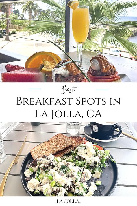 A resident's guide to the best places to eat breakfast or brunch in La Jolla that suit all appetites and price ranges. My community excels at morning meals! La Jolla Restaurants, San Diego Brunch, Morning Meals, Breakfast Places, Brunch Places, Breakfast Restaurants, My Community, Brunch Spots, Restaurant Guide