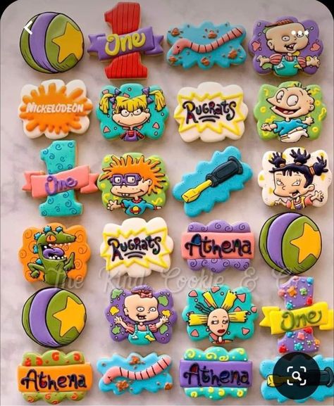 Chuckie Finster, Baby Shower Party Themes, Twin Birthday Parties, Boys First Birthday Party Ideas, Baby Boy 1st Birthday Party, Boy Birthday Party Themes, Toddler Birthday Party, Twins 1st Birthdays, 90's Birthday Party